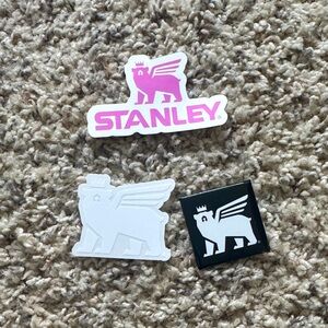 STANLEY sticker and pin